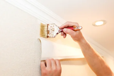 Pose de papier peint à Boulin — revêtements muraux et toiles de verre